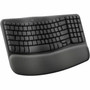 Logitech Wave Keys for Business Ergonomic Keyboard - Wireless Connectivity - Bluetooth - 3281 ft 10000 mm - USB Type A Interface - 920-012058