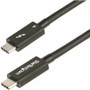 StarTech.com 3ft (1m) Thunderbolt 4 Cable, 40Gbps, 100W PD, 4K/8K Video, Intel-Certified, Compatible w/Thunderbolt 3/USB - 3.3ft (1m) (Fleet Network)