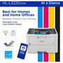 Brother HL-L3220CDW Desktop Wireless Laser Printer - Color - 19 ppm Mono  19 ppm Color - 2400 x 600 dpi class - Automatic Duplex - - HLL3220CDW