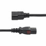 StarTechcom 4ft 12m Power Extension Cord IEC 60320 C14 to Locking C13 PDU Power Cord 10A 250V 18AWG UL Listed Components - to 87L3-8400-POWER-CORD