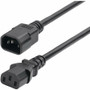 StarTech.com 1ft (0.3m) Power Extension Cord, IEC 60320 C14 to C13 PDU Power Cord, 10A 250V, 18AWG, UL Listed Components - 1ft power (Fleet Network)