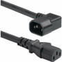StarTech.com 6ft (1.8m) Heavy Duty Power Cord, Right Angle IEC 60320 C14 to C13, 15A 250V, 14AWG, UL Listed Components - 6ft heavy IEC (Fleet Network)