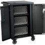 Bretford CoreX Cart - 3 Shelf - 4 Casters - Steel - 29.5" Width x 26" Depth x 44.5" Height - Black - For 45 Devices (Fleet Network)