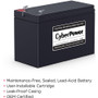 CyberPower RB1270C Replacement Battery Cartridge - 1 X 12 V / 7 Ah Sealed Lead-Acid Battery, 18MO Warranty (RB1270C)
