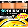 Duracell Plus Power General Purpose Battery - For Multipurpose - 9V - 9 V DC - 4 Pack MN1604B4