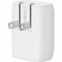Belkin BoostCharge USB-C Wall Charger 20W + USB-C Cable with Lightning Connector - Power Adapter - 20 W - White (WCA006dq1MWH-B5)