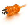 C2G 50ft Hospital Grade Power Cord 5-15P to 5-15R 13A 16AWG - Orange - For Computer, Monitor, Printer, Scanner - 125 V AC13 A - Orange (48061)