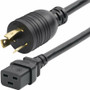 StarTech.com 6ft (1.8m) Heavy Duty Power Cord, Twist-Lock NEMA L6-20P to IEC 60320 C19, 20A 250V, 12AWG, UL Listed Components - 6ft to (Fleet Network)