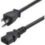 StarTech.com 8ft (2.4m) Computer Power Cord, NEMA 5-15P to IEC 60320 C13 AC Power Cable, 13A 125V, 16AWG, UL Listed Components - 6ft (Fleet Network)