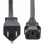 StarTech.com 8ft (2.4m) Computer Power Cord, NEMA 5-15P to IEC 60320 C13 AC Power Cable, 13A 125V, 16AWG, UL Listed Components - 6ft (271B-6800-POWER-CORD)