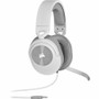 Corsair HS55 STEREO Wired Gaming Headset - White - Stereo - Mini-phone (3.5mm) - Wired - 32 Ohm - 20 Hz - 20 kHz - Over-the-head - - - (Fleet Network)