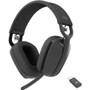 Logitech Zone Vibe Wireless - Stereo - USB Type C - Wireless - Bluetooth - 98.4 ft - Over-the-ear - Binaural - Ear-cup - Directional, (Fleet Network)