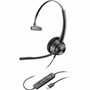 Poly EncorePro 310 USB-C Monoaural Headset TAA - Mono - USB Type C - Wired - 20 Hz - 10 kHz - Over-the-head, On-ear - Monaural - - 7.2 (Fleet Network)