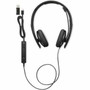 Lenovo Wired VoIP Headset UC - Stereo - USB Type C - Wired - 22 Kilo Ohm - 20 Hz - 20 kHz - On-ear Over-the-head - Binaural - - ft 4XD1M39028