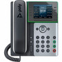Poly Edge E300 IP Phone - Corded - Corded - Desktop Wall Mountable - Black - VoIP - 2 x Network RJ-45 - PoE Ports 82M92AA