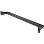 StarTechcom 1U Horizontal Cable Management Bar wAdjustable Depth 19 Rack-Mountable Lacing Bar For Organized RacksCabinetsPatch - 12S-CABLE-LACING-BAR