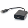 C2G USB-C to DisplayPort Adapter Converter - 4K 60Hz - Black - 1 x USB Type C - Male - 1 x DisplayPort Digital AudioVideo - Female - C2G26933