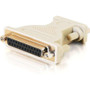 C2G DB9F to DB25F Null Modem Adapter - 1 Pack - 1 x 9-pin DB-9 Serial Female - 1 x 25-pin DB-25 Serial Female - Beige (Fleet Network)