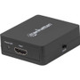 Manhattan HDMI Splitter 2-Port , 1080p, Black, Displays output from x1 HDMI source to x2 HD displays (same output to both displays), - (207652)