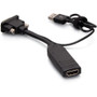 C2G VGA to HDMI Dongle Adapter Converter - M/F - 1 x HDMI Digital Audio/Video Female - 1 x 15-pin HD-15 VGA Male, 1 x USB Type A Male (C2G30037)