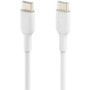 Belkin BOOST&uarr;CHARGE USB-C to USB-C Cable (2m / 6.6ft, White) - 6.6 ft USB-C Data Transfer Cable for iPad mini, Smartphone - First (CAB003bt2MWH)