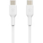 Belkin BOOST&uarr;CHARGE USB-C to USB-C Cable (2m / 6.6ft, White) - 6.6 ft USB-C Data Transfer Cable for iPad mini, Smartphone - First (CAB003bt2MWH)