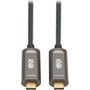 Tripp Lite by Eaton USB-C to USB-C Fiber Active Optical Cable MM Black 15 m 49 ft - 492 ft USB-C Data Transfer Cable for HDTV U420F-15M-V