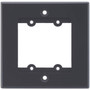 Kramer Frame for Wall Plate Inserts - 1 Gang - 1-gang - Gray - Metal FRAME-1GUSG