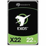Seagate Exos X22 22 TB Hard Drive - 3.5" Internal - SATA (SATA/600) - Conventional Magnetic Recording (CMR) Method - Video System, - (ST22000NM001E)
