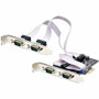 StarTech.com 4-Port Serial PCIe Card, Quad-Port RS232/RS422/RS485 Card, 16C1050 UART, ESD Protection, Windows/Linux, TAA-Compliant - @ (Fleet Network)