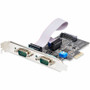 StarTech.com 2-Port Serial PCIe Card, Dual-Port RS232/RS422/RS485 Card, 16C1050 UART, ESD Protection, Windows/Linux, TAA-Compliant - @ (Fleet Network)