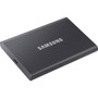 Samsung T7 MU-PC2T0TAM 2 TB Portable Solid State Drive - External - PCI Express NVMe - Titan Gray - Gaming Console Desktop PC - USB MU-PC2T0TAM
