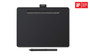 Wacom Intuos Medium, Bluetooth - Graphics Tablet Wired/Wireless - Bluetooth - 4096 Pressure Level - Pen - PC, Mac, Android - Black (Fleet Network)