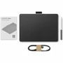 Wacom One Graphics Tablet Compact Pen With Pressure Sensitive Input For PC Mac Chrome Black Cable Level Red Lpi CTC6110WLW0A