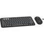 Logitech Pebble 2 Combo Keyboard & Mouse - USB Type A Wireless Bluetooth Keyboard - Tonal Graphite - USB Type A Wireless Bluetooth - - (Fleet Network)