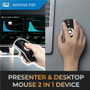 Adesso Imouse P20 Wireless Mouse/Presentation Pointer - Radio Frequency 2.40 GHz - Rechargeable - Symmetrical - USB