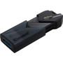 Kingston DataTraveler Exodia 64GB USB 3.2 (Gen 1) Type A Flash Drive - 64 GB - USB 3.2 (Gen 1) Type A - Matte Black - 5 Year Warranty (DTXON/64GB)