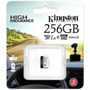 Kingston Endurance 256 GB Class 10/UHS-I microSDXC - 95 MB/s Read - 45 MB/s Write (SDCE/256GBCR)