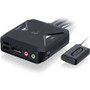 IOGEAR 2-port 4K KVM Switch with DisplayPort, USB-C and Audio - 2 Computer(s) - 1 Local User(s) - VGA, SVGA - 4096 x 2160 - 4 x USB - (GCS82DPC)