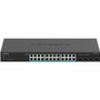 Netgear 24-Port Multi-Gigabit (2.5G) Ethernet Ultra60 PoE++ Smart Switch with 4 SFP+ Ports - 24 Ports - Manageable - 10 Gigabit - - 4 (Fleet Network)