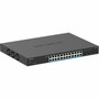 Netgear 24-Port Multi-Gigabit 25G Ethernet Ultra60 PoE Smart Switch with 4 SFP Ports - 24 Ports - Manageable - 10 Gigabit - - 4 MS324TXUP-100NAS