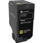 Lexmark Original Toner Cartridge - Laser - High Yield - 16000 Pages - Yellow (Fleet Network)