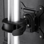 Atdec dual stack or single monitor desk mount with a freestanding base VESA 75x75 100x100 Suits flat and curved displays - dual up VFS-DV