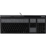 CHERRY LPOS G86-71411 POS Keyboard - 127 Keys - QWERTY Layout - 42 Relegendable Keys - Magnetic Stripe Reader - USB - Black G86-71411EUADAA
