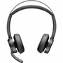 Poly Voyager Focus 2-M Microsoft Teams Certified With Charge Stand Headset - Microsoft Teams Certification - Google Assistant Siri - 77Y90AA