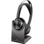 Poly Voyager Focus 2 USB-C with charge stand Headset - Siri Google Assistant - Stereo - USB Type C Micro USB - WiredWireless - - ft 77Y89AA