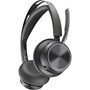 Poly Voyager Focus 2 USB-C with charge stand Headset - Siri Google Assistant - Stereo - USB Type C Micro USB - WiredWireless - - ft 77Y89AA