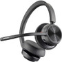Poly Voyager 4320 USB-C Headset - Siri, Google Assistant - Stereo, Mono - USB Type C - Wired/Wireless - Bluetooth - 298.6 ft - 20 Hz - (Fleet Network)