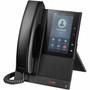 Poly CCX 505 IP Phone - Corded - CordedCordless - Bluetooth Wi-Fi - Desktop Wall Mountable - Black - 24 x Total Line - VoIP - 5 - 82Z82AA
