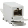 Tripp Lite by Eaton Cat6a Shielded In-Line DIN-Rail Mountable Snap-In Coupler (RJ45 F/F), TAA - 1 x RJ-45 Network Female - 1 x RJ-45 - (N235-D01-SH-6A)